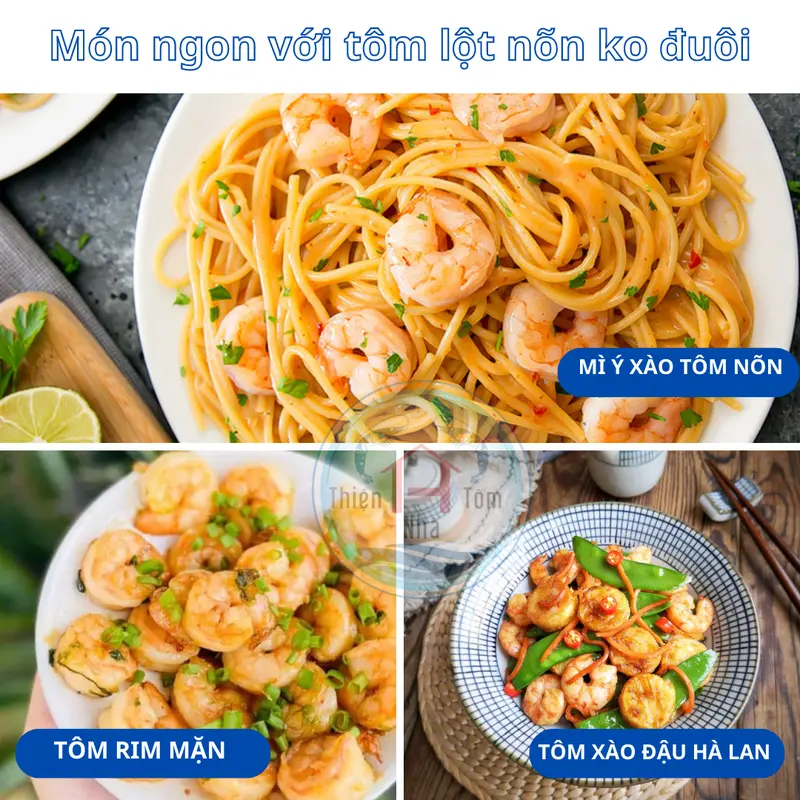 [500gr] Tôm thẻ lột nõn đông lạnh Thiện Nhà Tôm giao nhanh siêu tốc HCM frozen  food 3