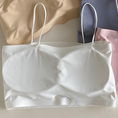 Set 3 Áo Bra 2 Dây Đúc Su Mềm Mại Co Giãn Đa Chiều - Top Bra 2 Dây Sợi Bún Sẵn Mút Ngực KING SHOP B8881 Women 8