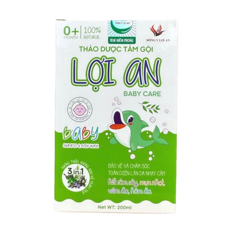Sữa Tắm Gội Thảo Dược Lợi An Cho Bé 200ml 4