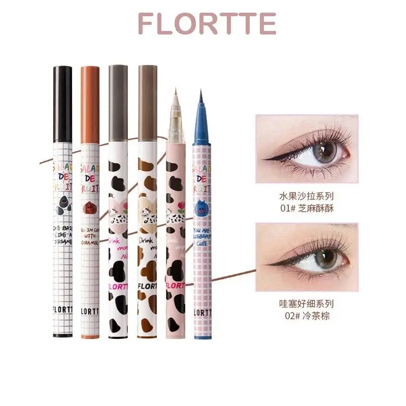 FLORTTE Wow So Light Eyeliner Pen Suborbital Hypertrophic Orbicularis Pen Waterproof Longlasting Women Beauty Cosmetic Makeup Lipliner