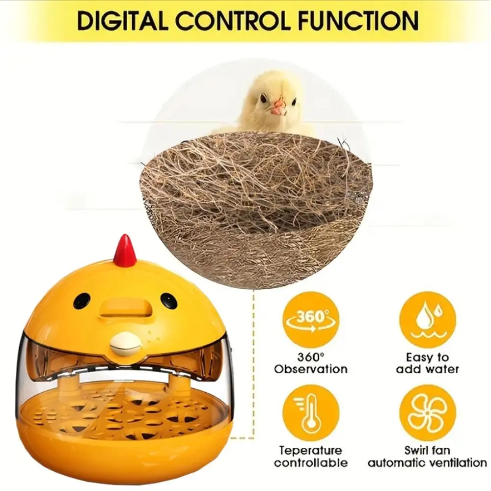 delikoos High Quality Mini Egg Incubator Temperature Control Full ...