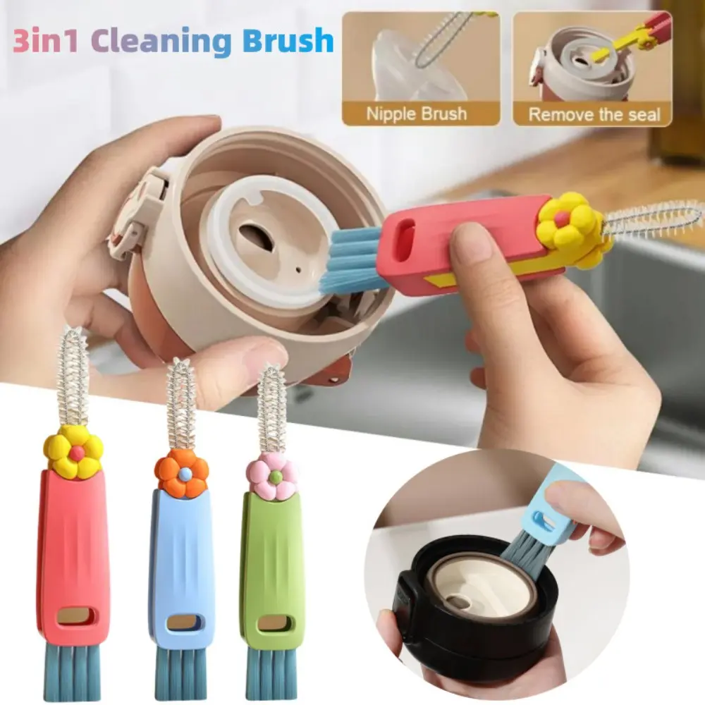 Bàn Chải Làm Sạch, PP Dễ Sử Dụng, Dụng Cụ Làm Sạch Đa Chức Năng, Bàn Chải Cốc, Phụ Kiện Nhà Bếp, Thích Hợp Để Làm Sạch Chai