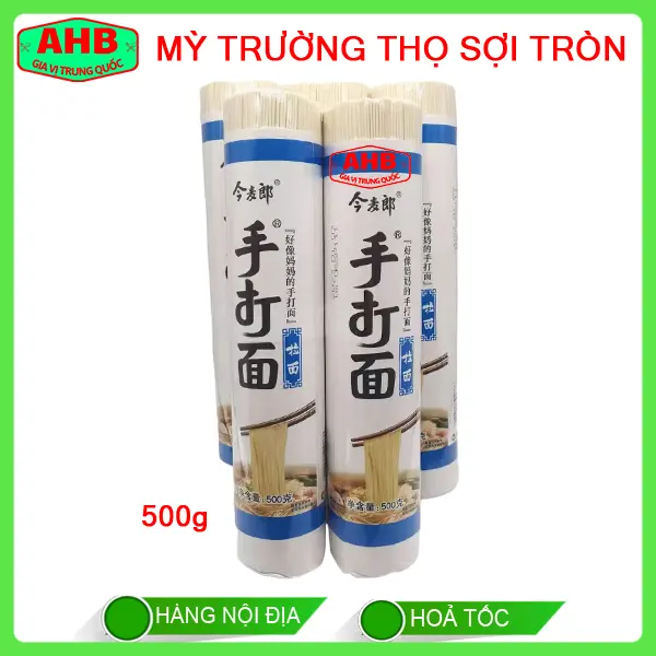 [Dùng Nhiều] Mỳ Trường Thọ Sợi Tròn 500g - Dẹt, Siêu Ngon