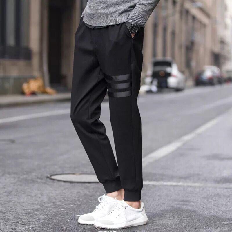 Product Introduction of Quẩn Thể Thao Nam Vải Poly Dày Dặn Co Giãn Thoải Mái - Quần Jogger Nam sọc ngang 4