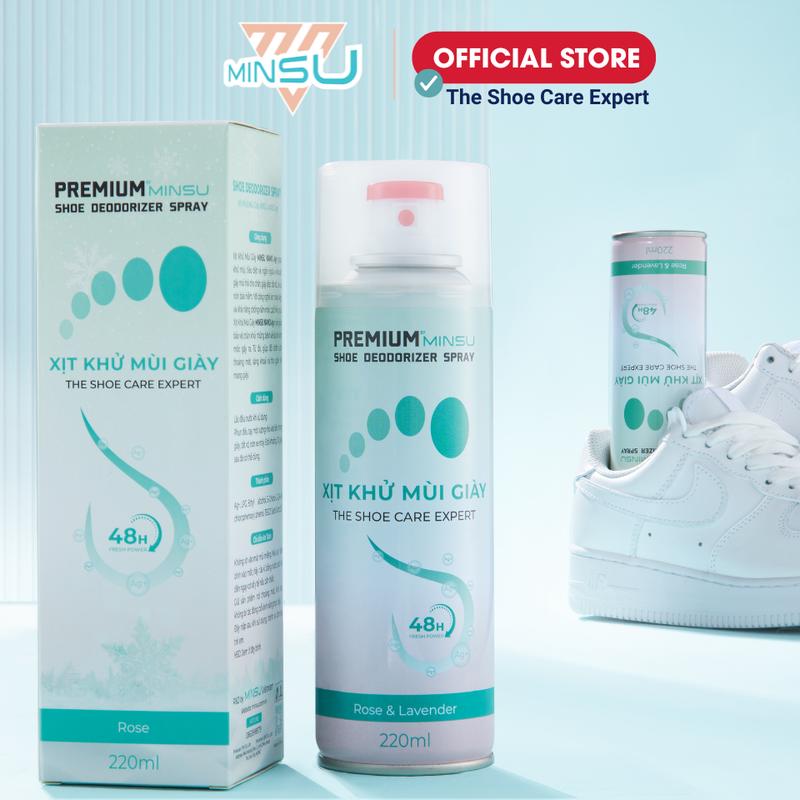 Chai Xịt Khử Mùi Giày Cao Cấp Công Nghệ NANO AG+ MINSU M4855 Loại Bỏ Vi Khuẩn Có Hại Giúp Ngăn Ngừa Mùi Và Mồ Hôi Chân