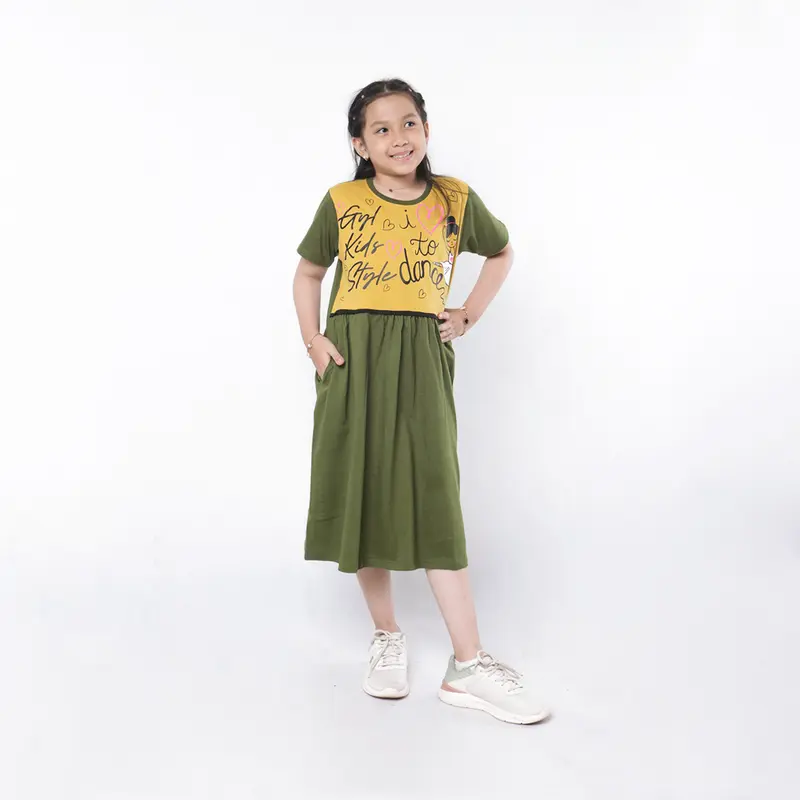 Gyl Kids baju anak perempuan cewek Tunik drees daster keren katun combed 20s kekinian lucu Home dress Best Seller Baju Distro Anak Fashion 3