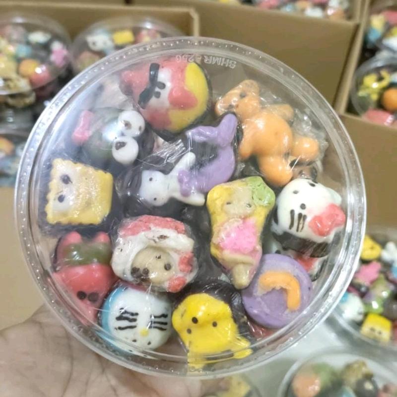 COKLAT BAR KARAKTER LUCU,COKLAT KARTUN BUAH, COKLAT WARNA WARNI, COKLAT KARAKTER 3 DIMENSI Bebas Susu 1