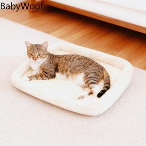 BabyWoof 猫ベッド 2個セット 極暖 フランネル素材 キルティング加工 洗濯機で洗える 冬用 猫まくら 柔らか ふわふわ 保温 ペットベッド 寝床 室内用