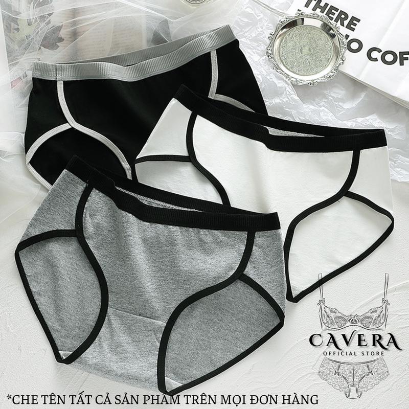 Quần lót nữ Cotton cạp vừa đáy may kháng khuẩn siu thoáng siu xinh Cavera L3278 Women Voi 5