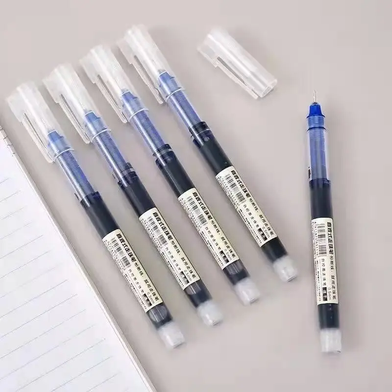 Bút gel deli ngòi 0.5mm mực đen nhanh khô