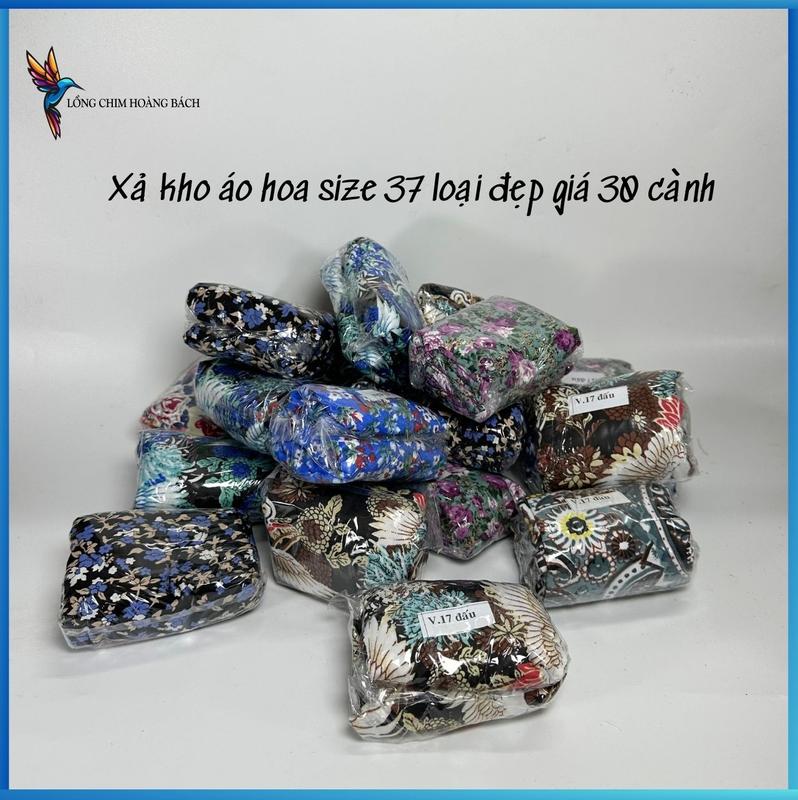 Combo 2 áo hoa lồng chim chào mào đẹp size 37 đủ 4 form vuông đấu, vuông cao, thái đấu, thái cao, màu ngẫu nhiên, giá rẻ