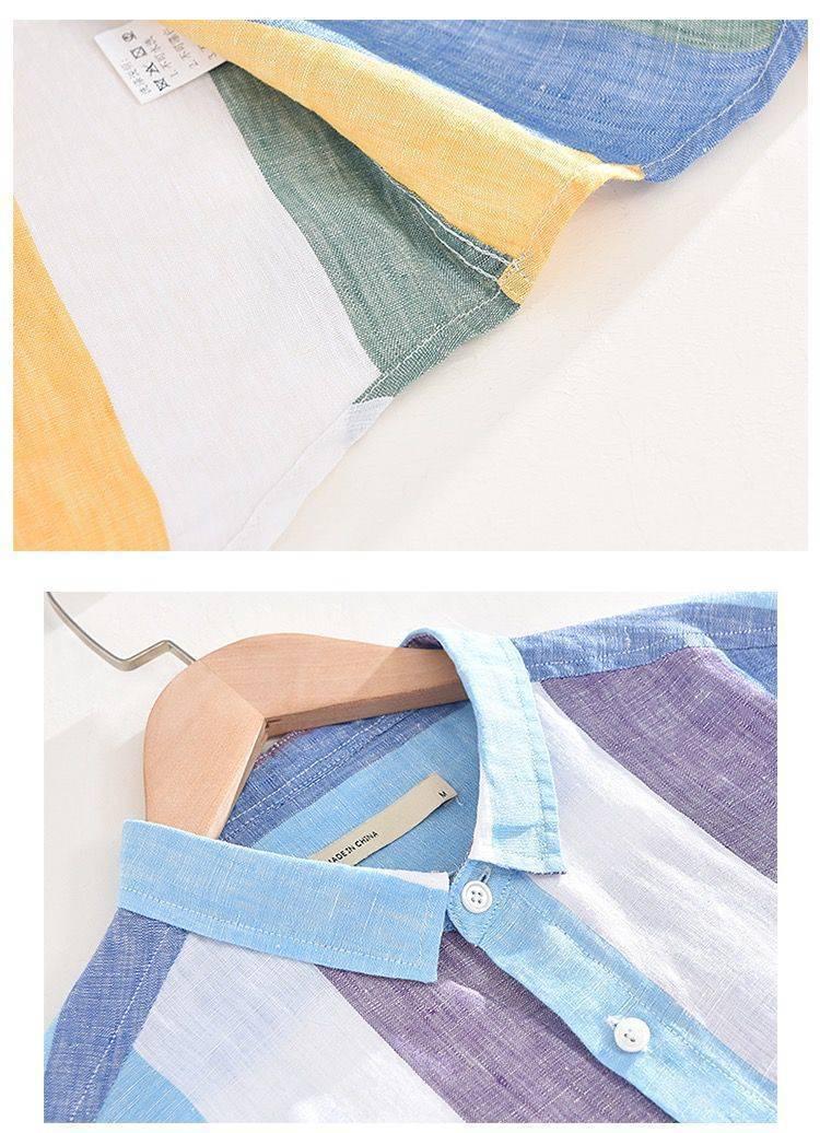 Product Introduction of Áo Sơ Mi Sọc, Dành Cho Nam Giới, Tay Áo Dài, Dáng Rộng Vừa Vặn, Ngoại Cỡ, Thời Trang Trẻ Trung, Áo Mặc Bên Ngoài, Thích Hợp Cho Mùa Xuân Và Mùa Thu, Hàng Mới Về 7