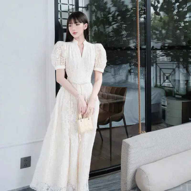H05-Váy thiết kế dáng dài kèm đai eo sang chảnh, phù hợp đi làm, đi chơi, đi hẹn hò, đi tiệc