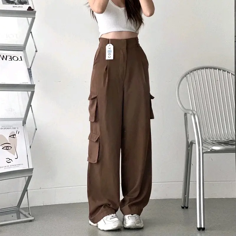 NFA - BONNIE CARGO PANTS HIGHWAIST CRINKLE AIRFLOW // CELANA CARGO WANITA
