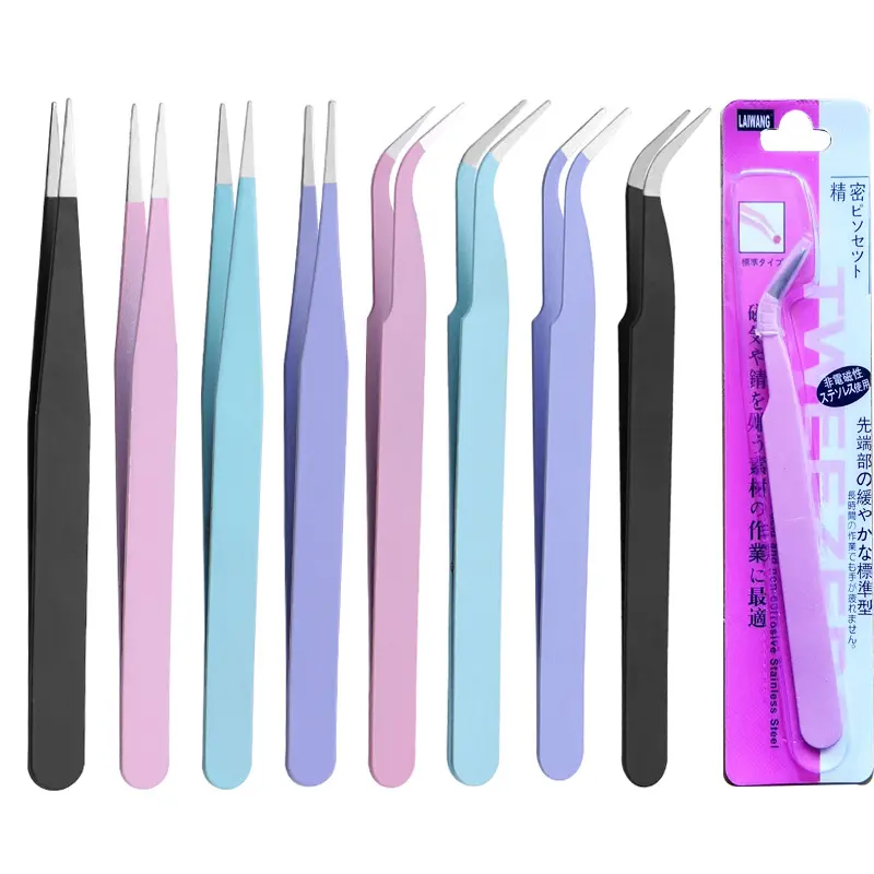 Pinset Tweezer - Makaron -  Bengkok Lurus - Penjepit Sticker - Kerajinan DIY - MultiFungsi 1