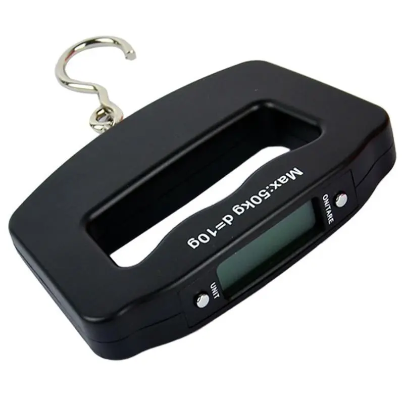 Portable Digital Luggage Scale, Handheld Weighing Mini Electronic Scale with Fishing Hook Tare Function Backlit LCD Display, Suitable for Home Farm Factory Hunting Outdoor 2