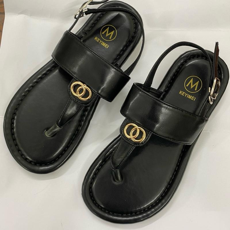 Dép sandal nữ mũi tròn da mềm đế cao su dẻo hàng qc fullbox ( đi chuẩn size nha ảnh thật shop chụp) 4