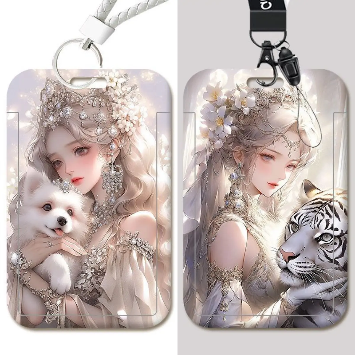 Twelve Zodiac Princess Card Cover Campus Student Meal Card Bus Access Control Work ID Card Protective Cover High School Students