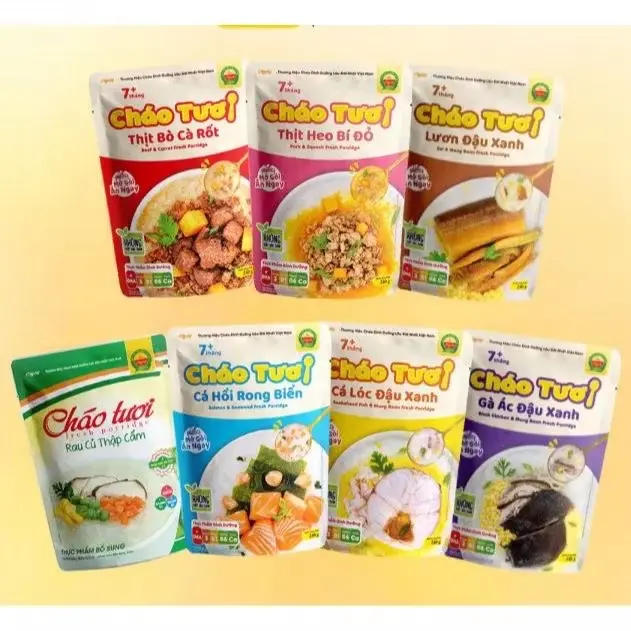 7 Gói Cháo Đủ vị-Cháo Tươi Cây Thị 240gr Dinh dưỡng cho bé ăn dặm
