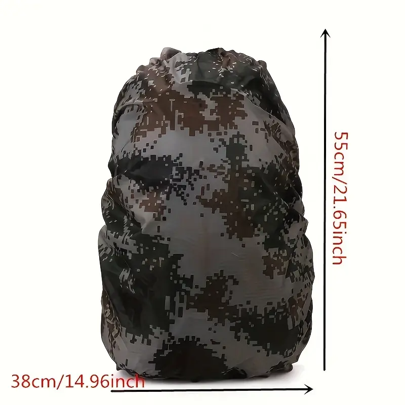 1 PC 35L Portable Outdoor Backpack Waterproof Dust Cover Travel Backpack Rain Cover Camping Sports Accessories 7