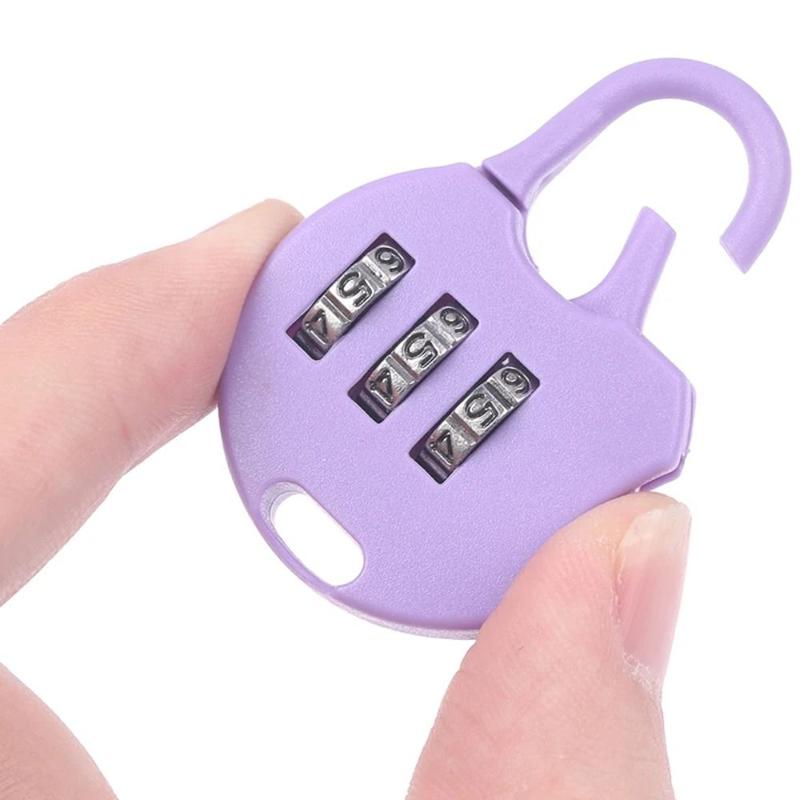 Portable Plastic Password Combination Lock Backpack Padlock Combination Padlock Padlock 3 Digit Gym Drawer Lock Digit Locks Drawer 6