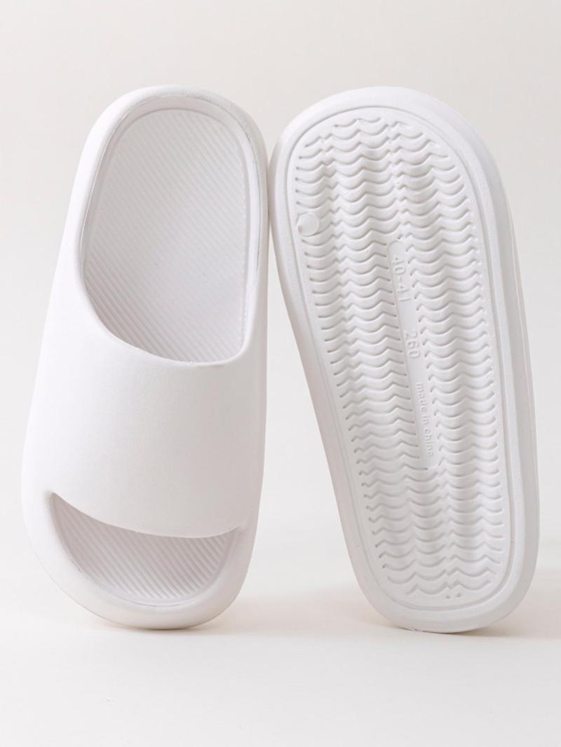 Product Introduction of Summer 2024 Men's Casual Plain Eva Slides with Non-slip Soles for Indoor Outdoor, Slip Resistant Soft Bottom Deodorant Bathing Slippers 1