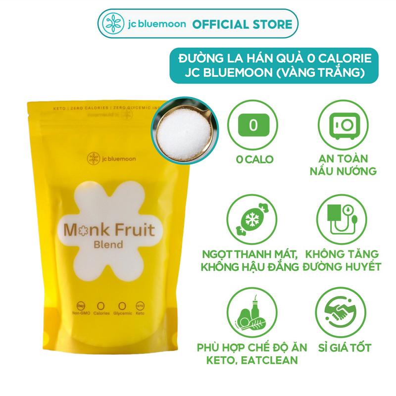 Đường la hán quả JC BLUEMOON chiết xuất La Hán Quả ngọt thanh mát gói màu vàng 500g
