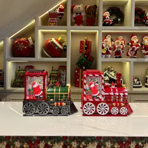 Koleksi Pajangan Music Box Lagu Natal / Christmas Santa Train Music Box Imagi 5112