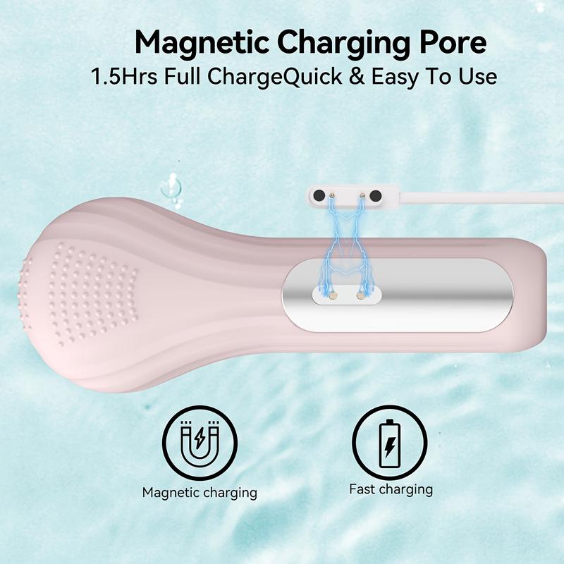 Product Introduction of Máy Massage Làm Sạch Da Mặt, Có Thể Sạc Lại USB, Cầm Tay, Không Có Mùi Thơm, Dụng Cụ Thủy Trị Liệu Làm Đẹp, Thích Hợp Để Tẩy Trang Và Rửa Mặt, Món Quà Hoàn Hảo Cho Bé Gái 4