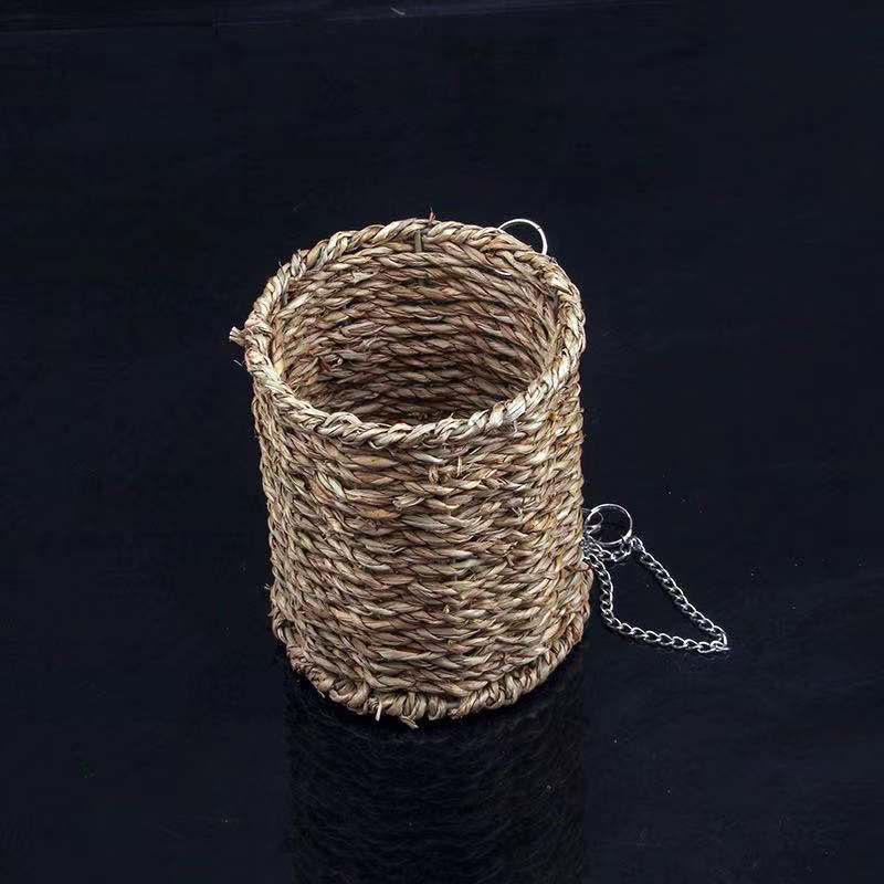 Product Introduction of Bird Nest Bed Grass Tunnel Hammock Hanging Parrot Pet Mascotas Hamster Cage Ornament Decoration Bird Accessories 2
