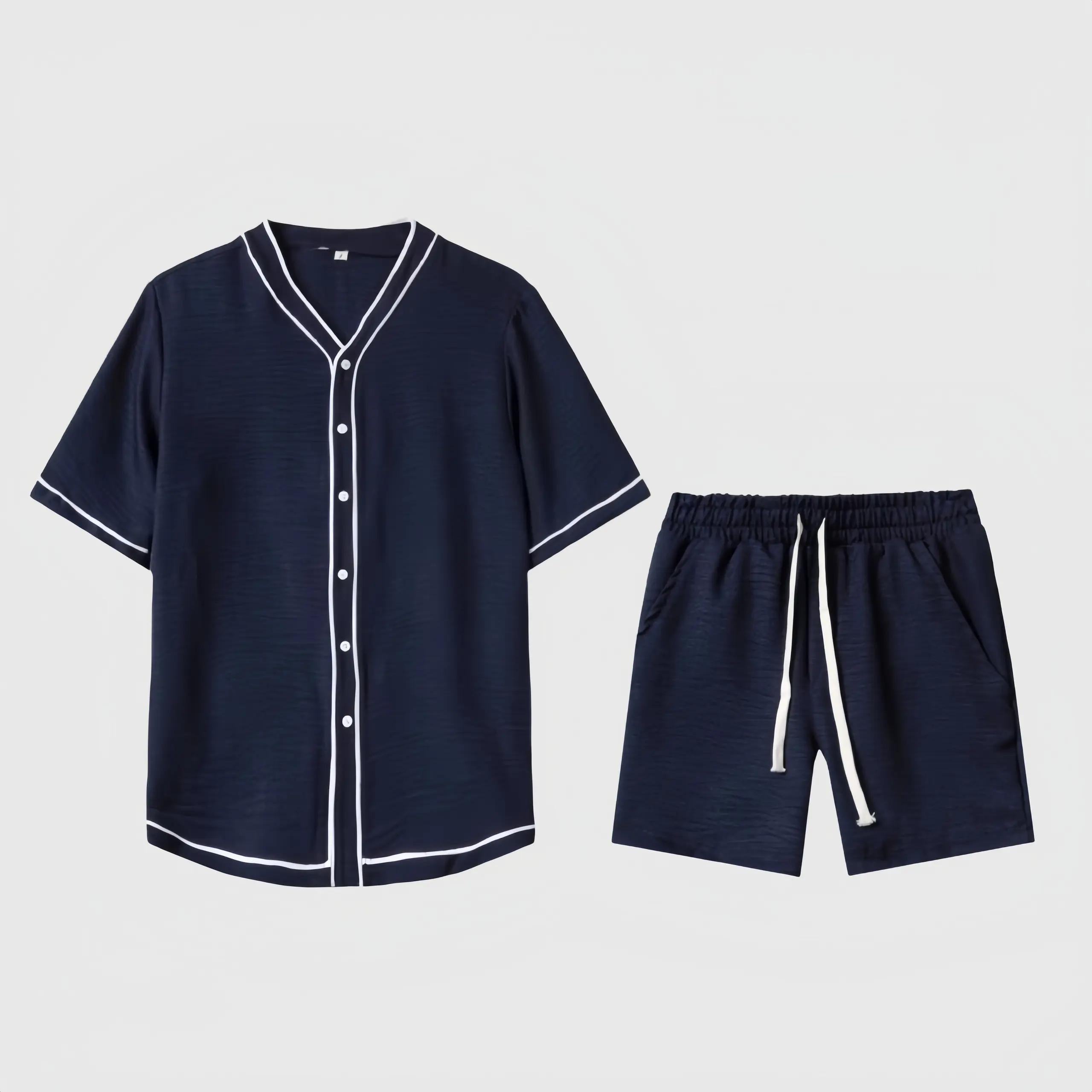 Set bộ sơ mi , quần short thể thao Baseball Jersey TÓM