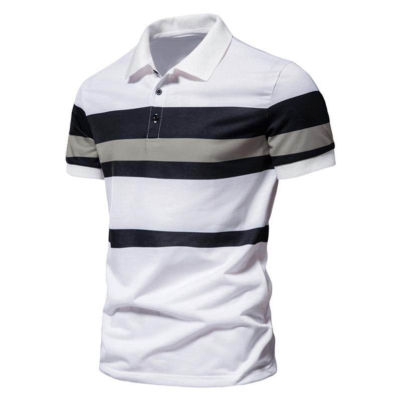 Product Introduction of Men Polo Men Shirt Short Sleeve Polo Shirt Contrast Color Polo New Clothing Summer Streetwear Casual Fashion Men Tops 3