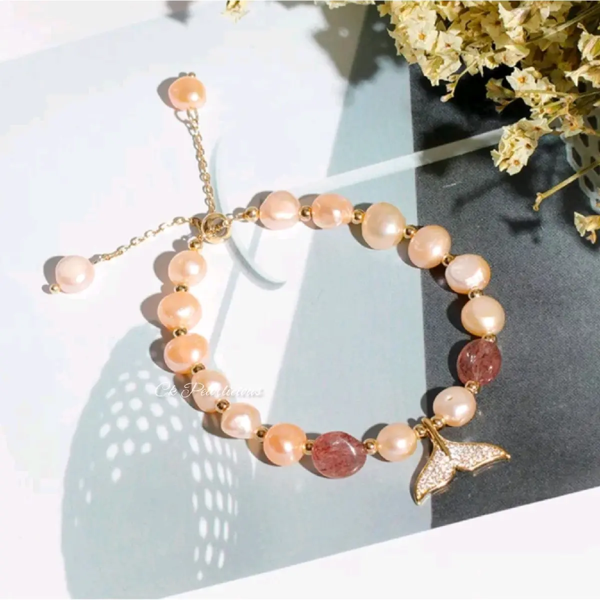 Gelang Handmade Mutiara Air Tawar ASLI Harian