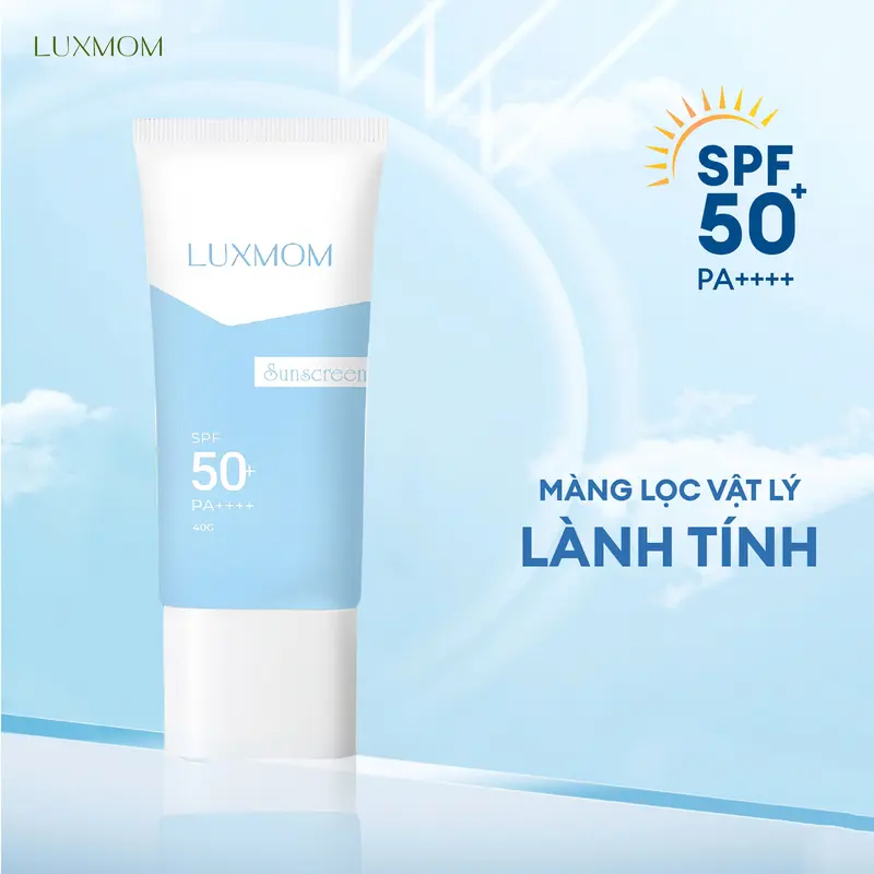 [MUA 1 ĐƯỢC 4] Combo Gồm Kem Diếp Cá Luxmom + Kem Dưỡng Rau Má + Kem Chống Nắng + Tặng Kèm Sữa Rửa Mặt 20ml - Hỗ Trợ Giảm Mụn, Giảm Nám, Dưỡng Trắng Da, Cấp Ẩm Chuyên Sâu 8