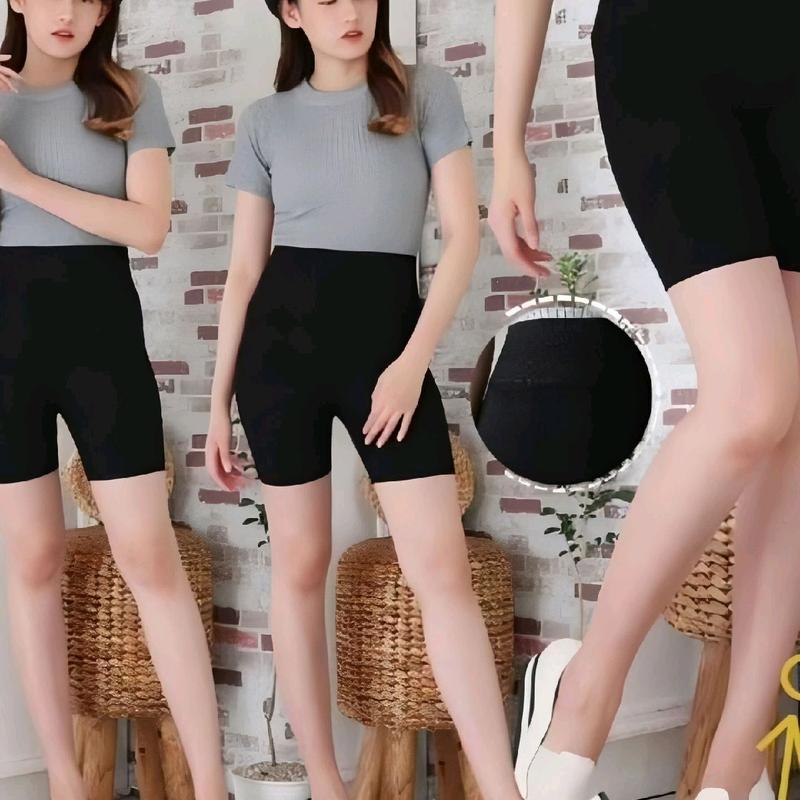 CELANA PENDEK LEGGING WANITA / HOTPANT WANITA IMPORT Hitam Melar 2