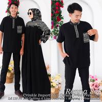 Baru ] Renna Sarimbit Gamis Dress Crinkle Mix Ceruty Print - Shop ...
