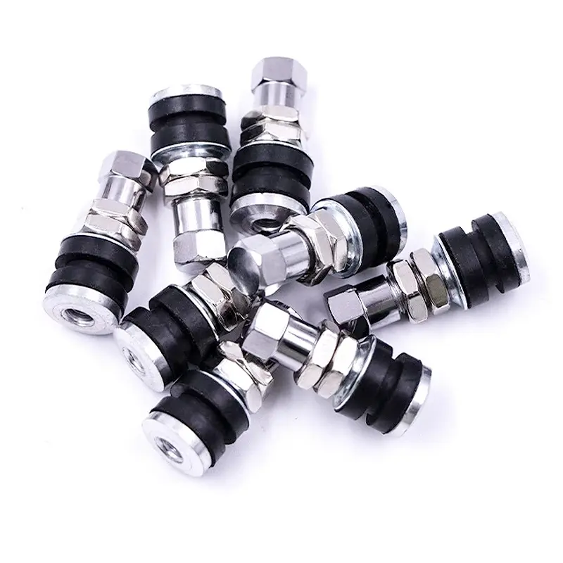 Van mạ Inox không ruột - VAN NGẮN - BẮT NGOÀI MÂM (van ko săm) chất lượng cao dành cho bánh mâm
