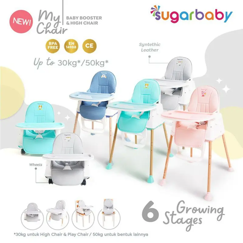 Sugarbaby My Chair (Baby Booster & High Chair) : 6 Growing Stages Empuk Kursi  Bayi baby  chair 1