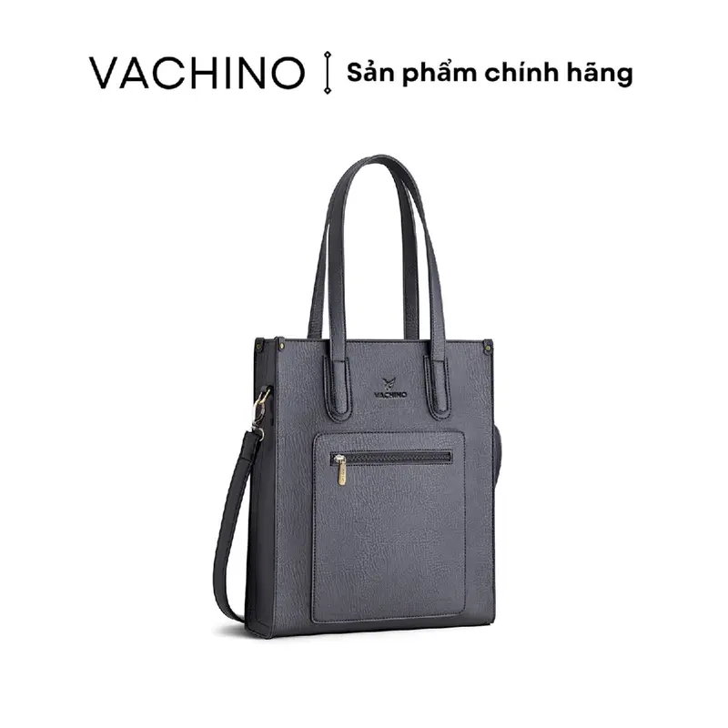 [Tặng Ví móc khóa] Túi Xách Da Nữ Công Sở VACHINO kiểu dáng dọc TX010 đựng vừa laptop, giấy A4 Bag Tote Chữ Nhật Hình Chữ Nhật 0