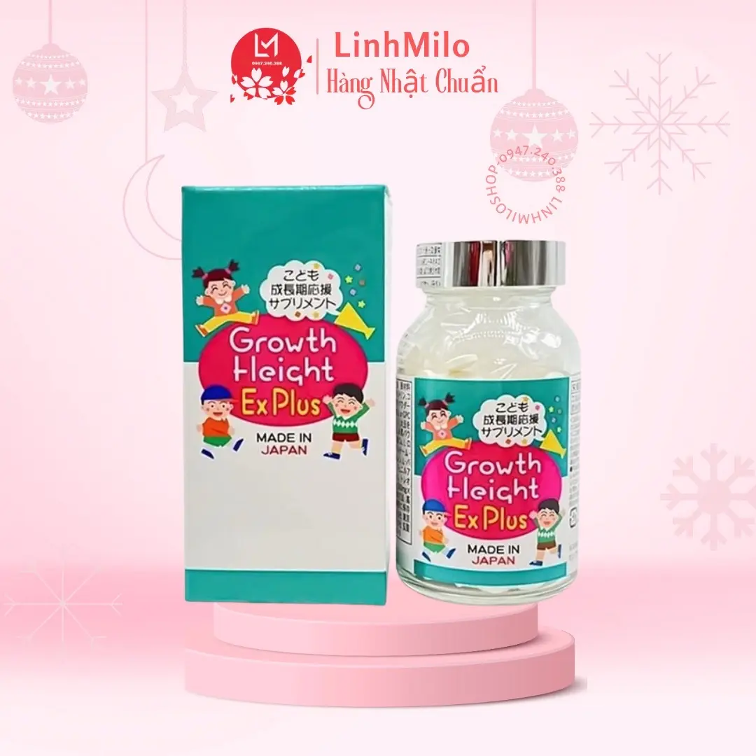 Viên uống hỗ trợ tăng chiều cao Growth Height EX Plus Nhật Bản - Lọ 300 viên
