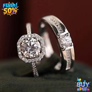 แหวนเพชรสไตล์คู่รักจริง มูลค่าสูง พร้อมสต็อกในปี 2568 เหมาะสำหรับพิธีแต่งงาน ไม่ซีดจาง ประกาย สไตล์ดาราอินเทอร์เน็ต ขายดี สำหรับผู้หญิง ทันสมัย ขั้นสูง ราคาไม่แพง หรูหรา
