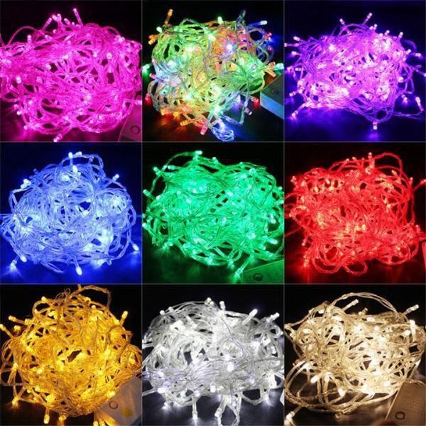 Dây đèn nháy chớp led trang trí noel, Tết nhiều màu sắc - Dài 4m