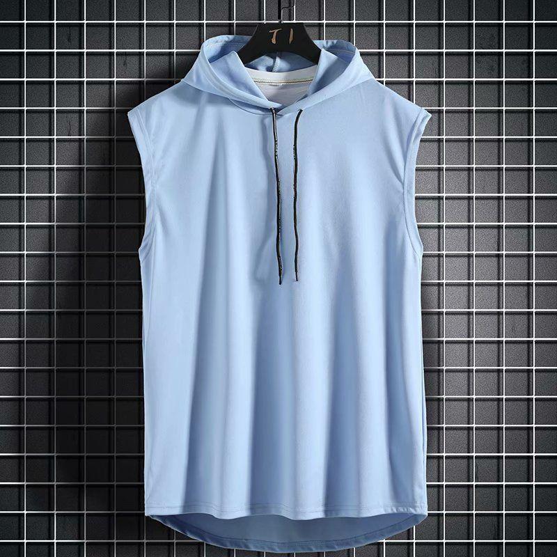 Product Introduction of STOK SEDIA-Jaket lelaki Korea, kemeja-t sukan trend, jaket bertudung taktikal, kemeja-t tanpa lengan longgar 17