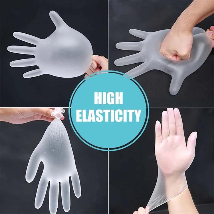 Product Introduction of Food Grade Household Cleaning Transparent Pvc Vinyl Disposable Gloves 100pcs 6