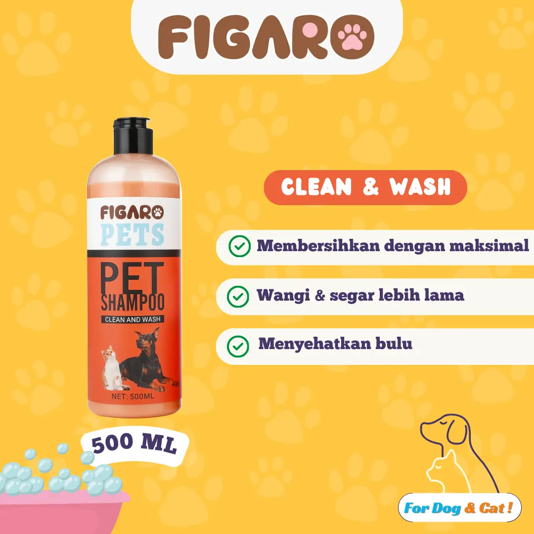 FIGARO PET SHAMPOO - CLEAN and WASH 500 ml