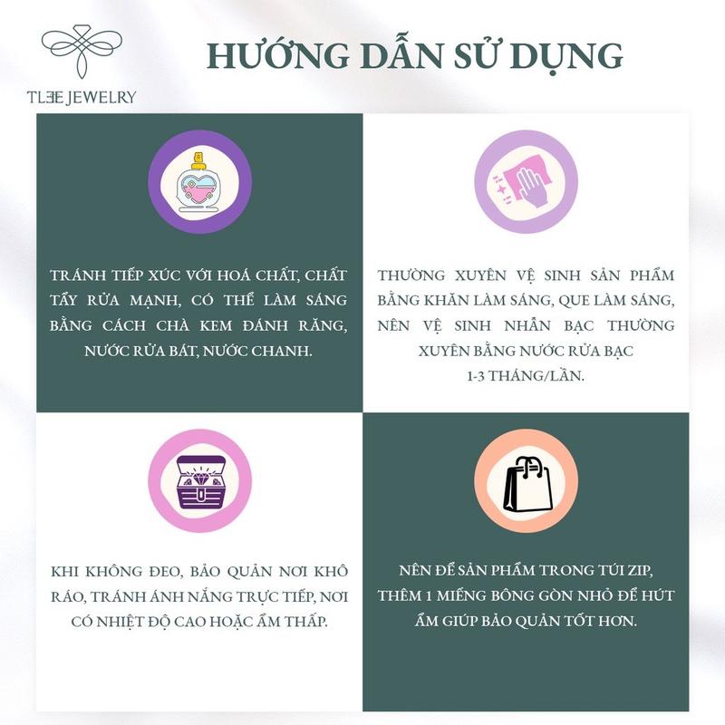 Nhẫn bạc nữ TLEE nơ tiểu thư dịu dàng TLEE JEWELRY A0183 7