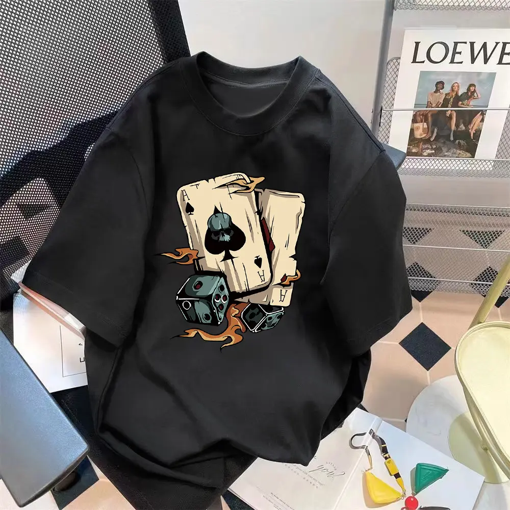 Limited-Time Discount Youth Summer Short-Sleeved T-shirt Cartoon Print Half Sleeve Shirt Loose All-Matching round Neck T-shirt Clothing Women's Clothing