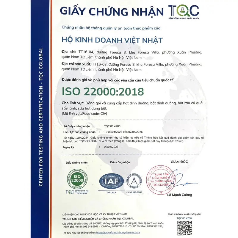(Combo 2 hộp ) Sữa hạt Organic Protein Việt nhật nutrition 5