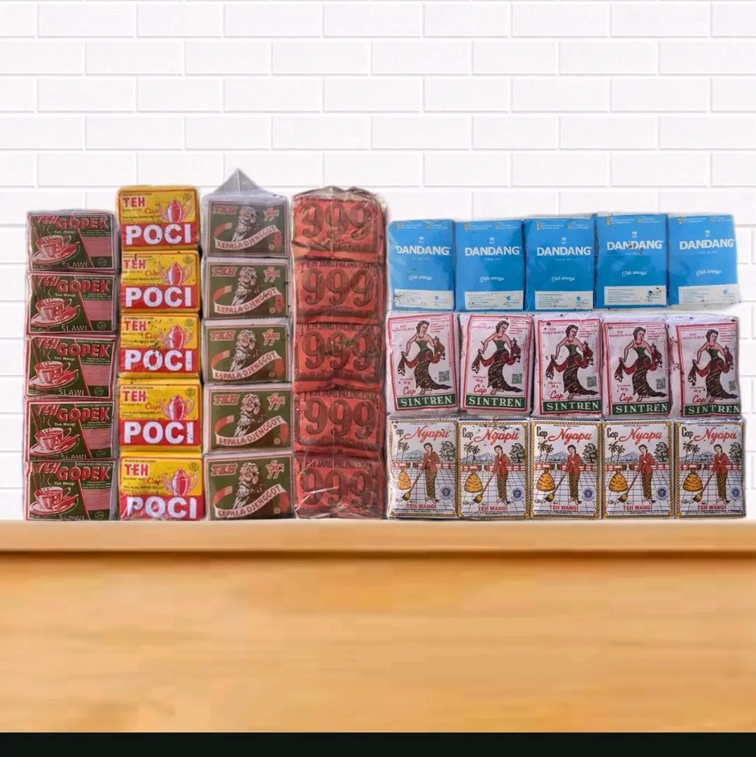 Teh Tubruk Bahan Wedangan Angkringan Khas Solo 1 Slop (isi 10 x 40gr) Tea