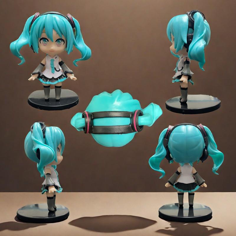 Product Introduction of Mô Hình Nhân Vật Hatsune Tương Lai, Hàng Mới Về, 6 Mũ Nhỏ Quà Tặng Hàng Hóa Anime, Bộ Dụng Cụ Nhà Để Xe Ô Tô, Đồ Trang Trí Mô Hình, Bộ Sưu Tập 1417 Người 14